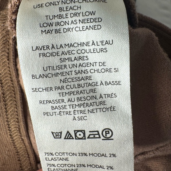 Anthropologie Pilcro Pull-On Mid-Rise Brown Velvet Retro Flare Jeans Size 29 - Picture 6 of 8